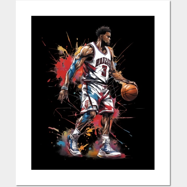 basketball vest Wall Art by animegirlnft